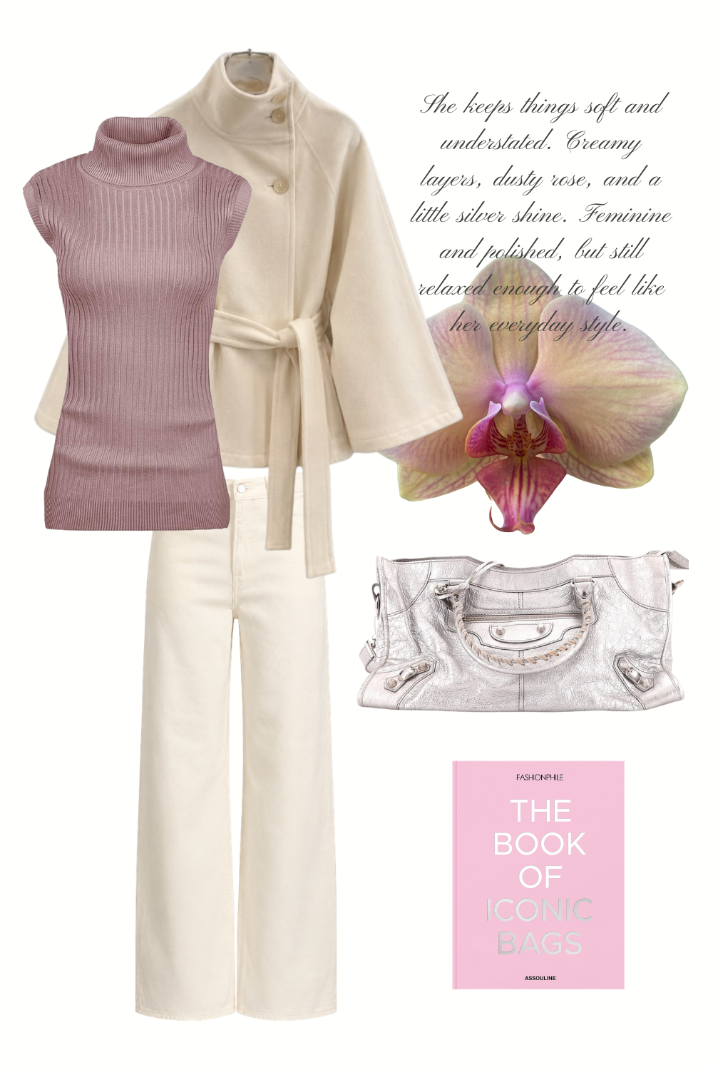 Soft Rose & Cream Fall Outfit